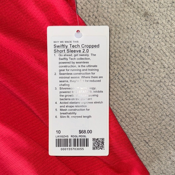 Lululemon Athletica Swiftly Tech Crop Top - Picture 3 of 3